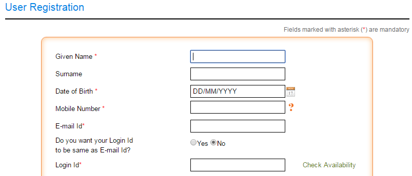 Link for student registration form