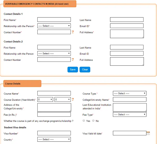 Announcement by Indian Embassy in Philippines : Students studying in Philippines manage profile form2 Student Profile