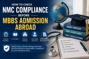 NMC Rules for MBBS Abroad: Important Things Students Must Check NMC Compliance Guide for MBBS Abroad NMC-Compliance-Guide-for-MBBS-Abroad