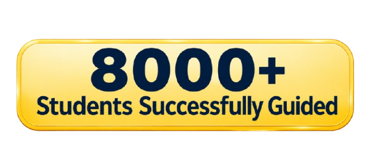 8000+ Students Successfully Guided